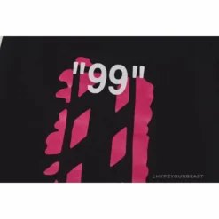 Hypeyourbeast OFF-WHITE 99 X Pink Arrow Shorts'BLACK'