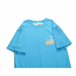 Hypeyourbeast OFF-WHITE Explosive Strip Basic Arrow Tee Shirt'BLUE' T-Shirts