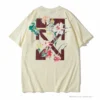 Hypeyourbeast OFF-WHITE Flower Edition Tee Shirt 'BEIGE' T-Shirts
