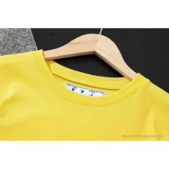 Hypeyourbeast OFF-WHITE Spray Paint Arrow Tee Shirt'YELLOW'