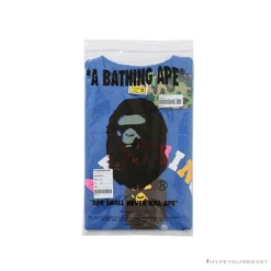 Hypeyourbeast Clothes BAPE Little Ape Head Colorful Classic Tee Shirt'BLUE'