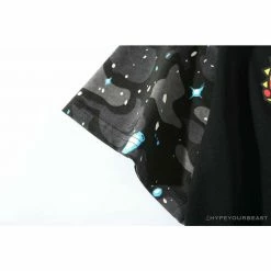 Hypeyourbeast Clothes BAPE Baby Milo Galaxy Astronaut Luminous Tee Shirt'BLACK'