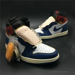 Hypeyourbeast Jordan 1 Retro High Union Los Angeles Storm Blue Blue Toes