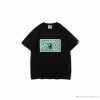Hypeyourbeast Clothes BAPE Spoof Dollar Bill Tee Shirt 'BLACK'