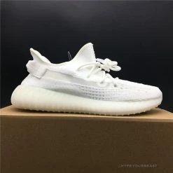 Hypeyourbeast Adidas Yeezy Boost 350 V2 White / White Translucent Stripe
