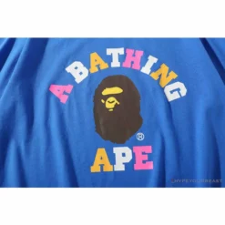 Hypeyourbeast Clothes BAPE Little Ape Head Colorful Classic Tee Shirt'BLUE'
