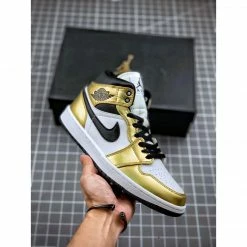 Hypeyourbeast Air Jordan 1 Mid'Metallic Gold'
