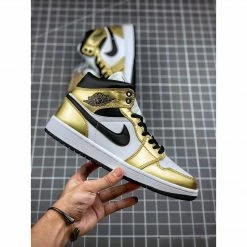 Hypeyourbeast Air Jordan 1 Mid'Metallic Gold'