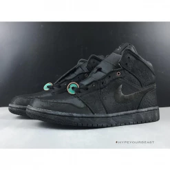 Hypeyourbeast Air Jordan 1 Mid X CLOT 'Black'