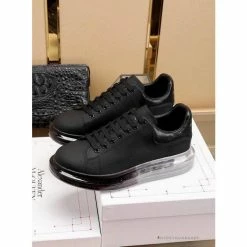 Hypeyourbeast A. Mcqueen Alexander McQueen Black / Back Rubber Sole Sneaker