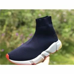 Hypeyourbeast Balenciaga BCG Sock Sneakers Blue Marine