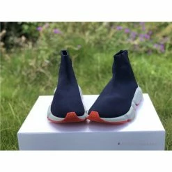 Hypeyourbeast Balenciaga BCG Sock Sneakers Blue Marine