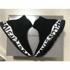 Hypeyourbeast BCG Sock Sneakers'Graffiti - Black White' Balenciaga