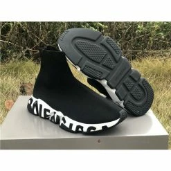 Hypeyourbeast BCG Sock Sneakers 'Graffiti - Black White' Balenciaga