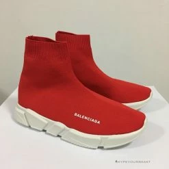 Hypeyourbeast Balenciaga BCG Sock Sneakers Red