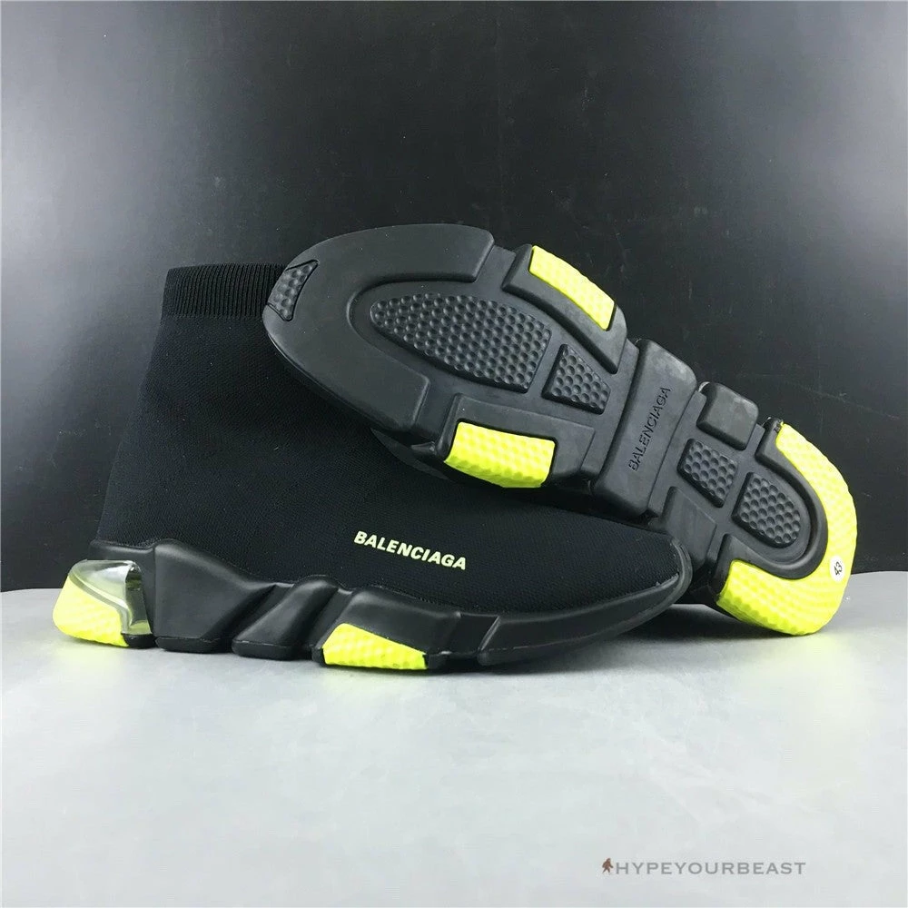 Hypeyourbeast BCG Sock Sneakers Clear Sole - Black Yellow Fluo Balenciaga