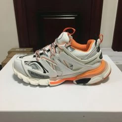 Hypeyourbeast BCG Track Sneakers White / Orange Balenciaga