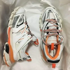 Hypeyourbeast BCG Track Sneakers White / Orange Balenciaga