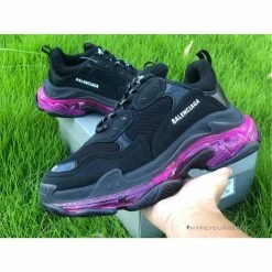 Hypeyourbeast BCG Triple S Clear Sole - Black Pink Neon