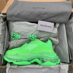 Hypeyourbeast Balenciaga BCG Triple S Neon Green