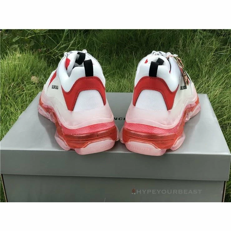 Hypeyourbeast BCG Triple S Clear Sole Red / White