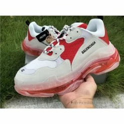 Hypeyourbeast BCG Triple S Clear Sole Red / White