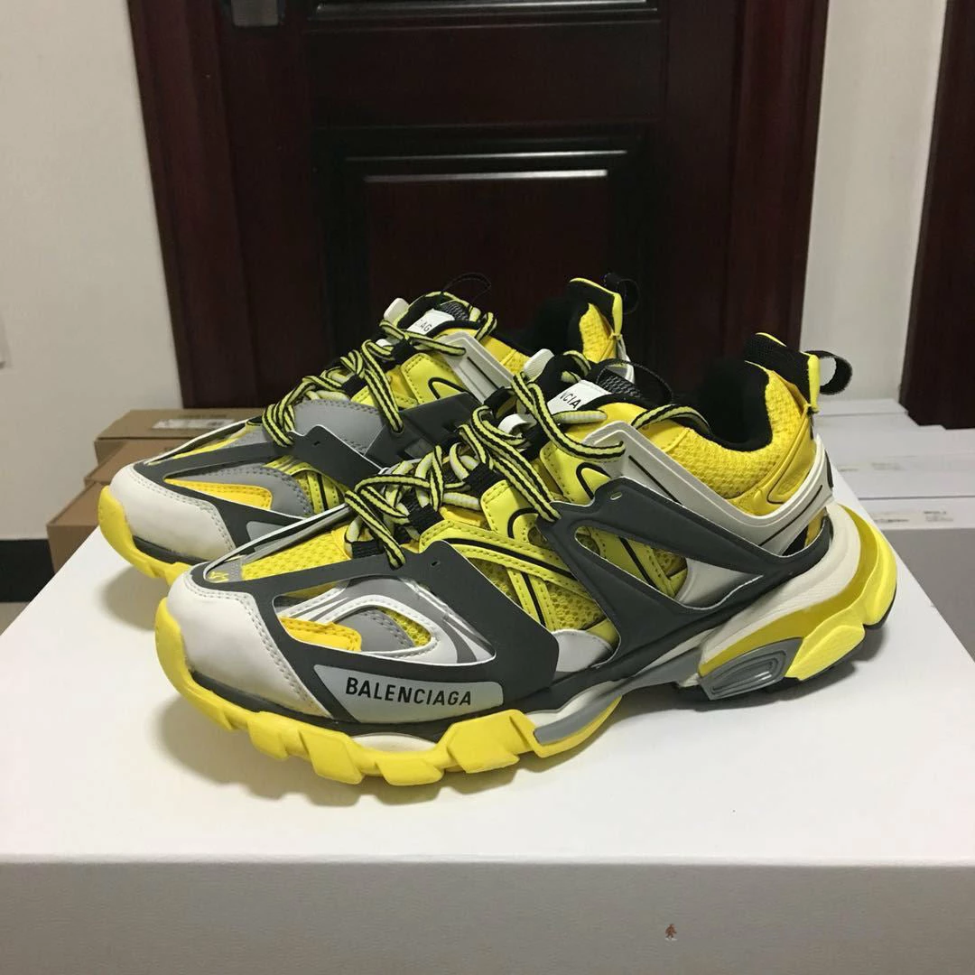 Hypeyourbeast Balenciaga BCG Track Sneakers Yellow Black White