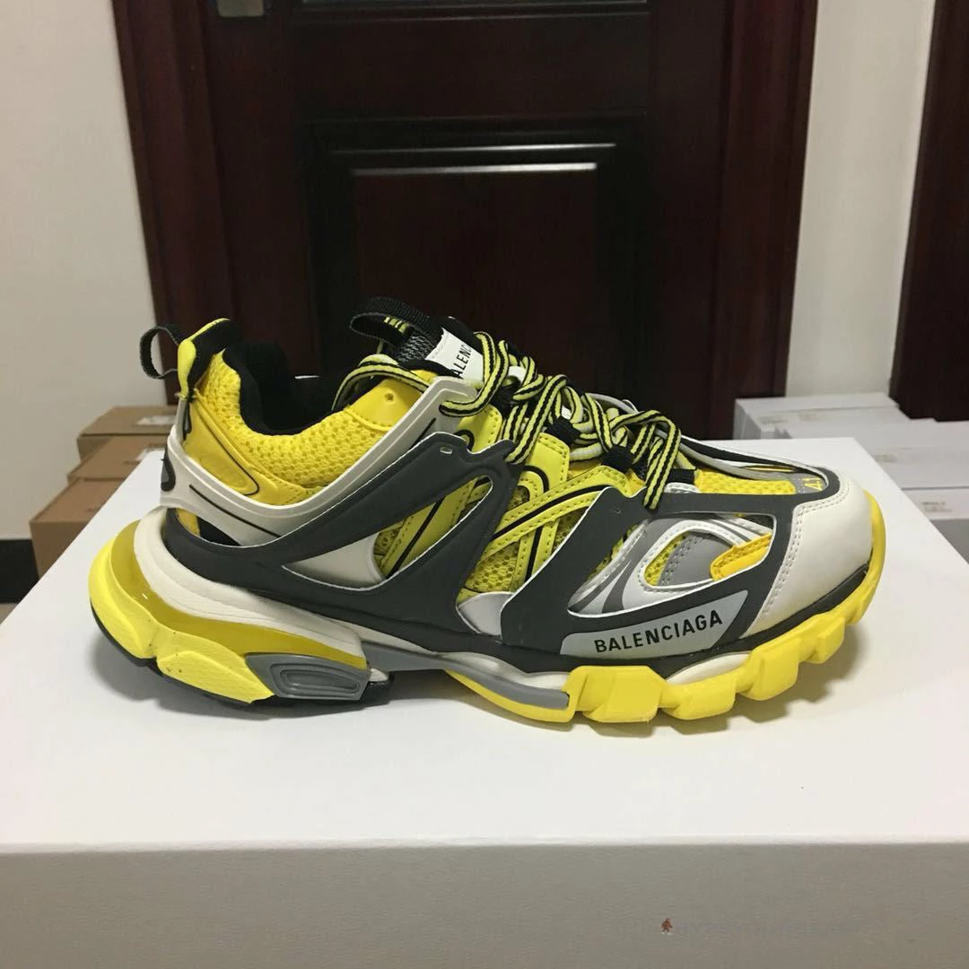 Hypeyourbeast Balenciaga BCG Track Sneakers Yellow Black White