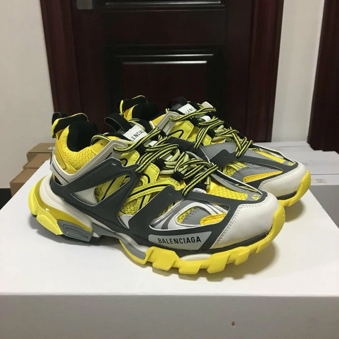Hypeyourbeast Balenciaga BCG Track Sneakers Yellow Black White