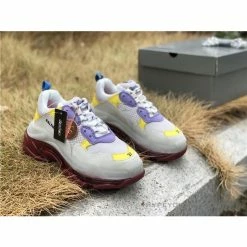 Hypeyourbeast Balenciaga BCG Triple S Purple Yellow