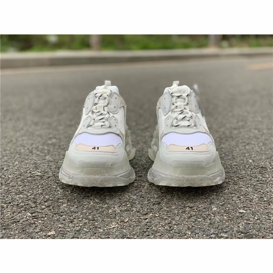 Hypeyourbeast Balenciaga BCG Triple S White / Clear Sole