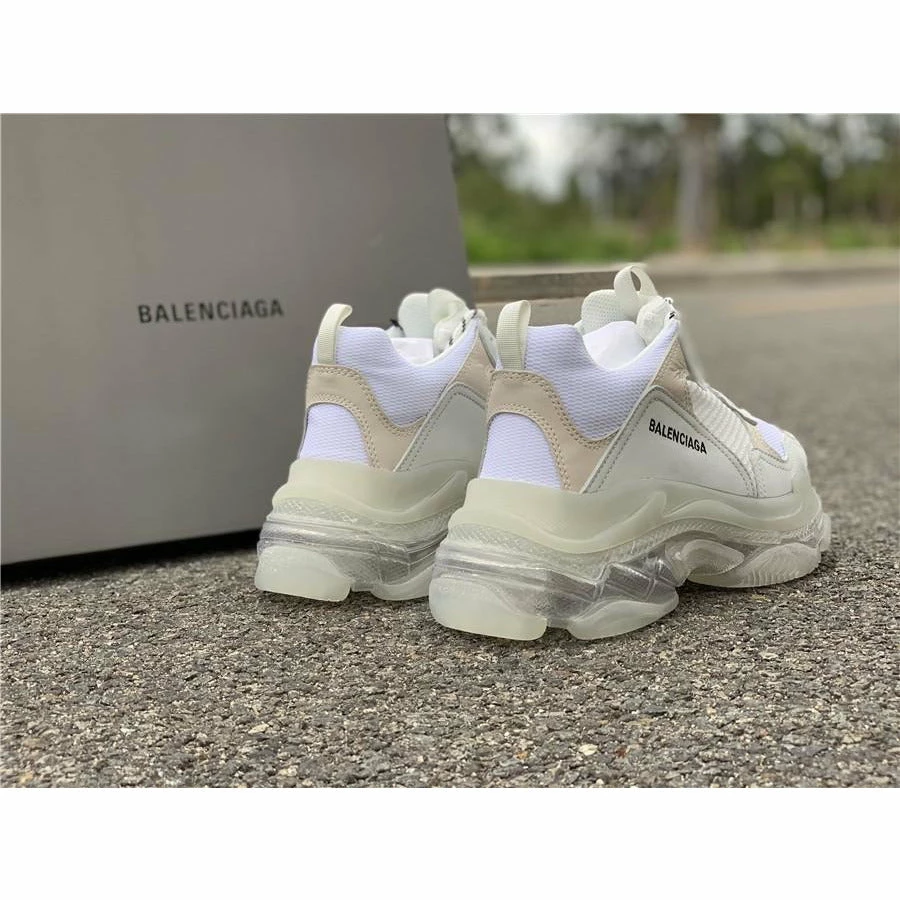 Hypeyourbeast Balenciaga BCG Triple S White / Clear Sole
