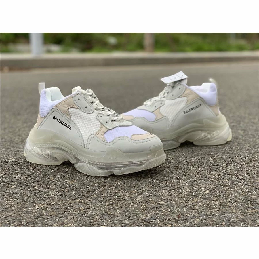 Hypeyourbeast Balenciaga BCG Triple S White / Clear Sole
