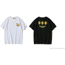Hypeyourbeast Clothes BAPE Baby Milo Pocket Pikachu Tee Shirt'WHITE'