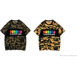 Hypeyourbeast Clothes BAPE KIDS Color Ape Head Camouflage Tee Shirt'YELLOW'