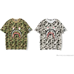 Hypeyourbeast BAPE Chinese Style Ink 10th Anniversary Camouflage Tee Shirt'WHITE' Clothes