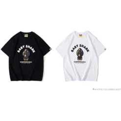 Hypeyourbeast BAPE Baby Shark Red Shark Tee Shirt'WHITE'