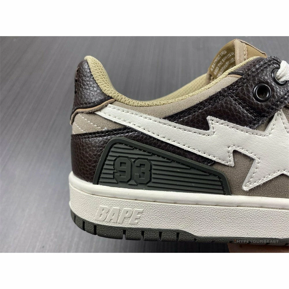 Hypeyourbeast Bape Sta Low Top Sneakers 'Brown Leather'