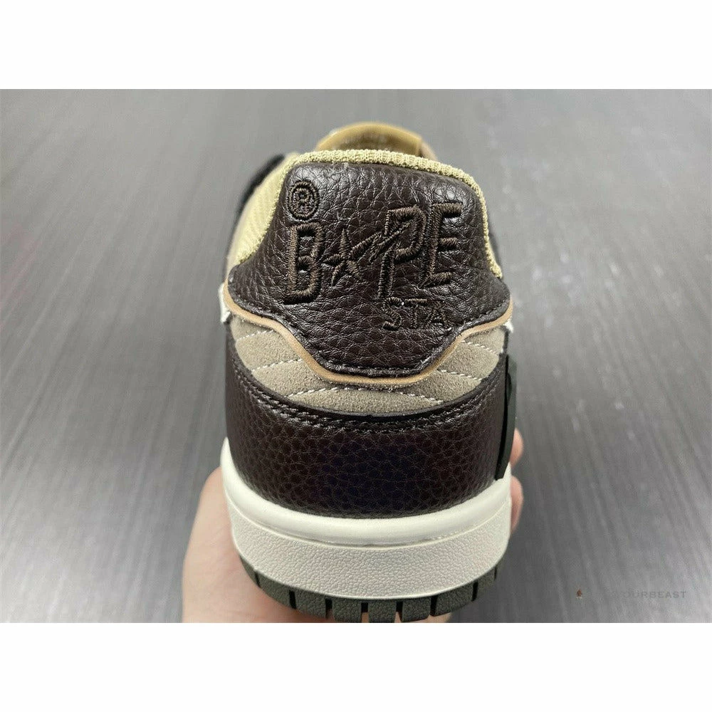 Hypeyourbeast Bape Sta Low Top Sneakers 'Brown Leather'