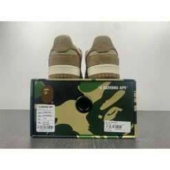 Hypeyourbeast Bape Sta Low Top Sneakers'Brown Red'