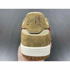 Hypeyourbeast Bape Sta Low Top Sneakers'Brown Red'