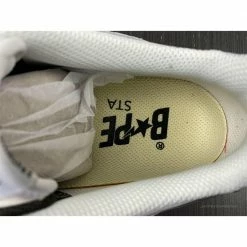 Hypeyourbeast Bape Sta Low Top Sneakers'White Metallic Silver'