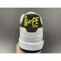 Hypeyourbeast Bape Sta Low Top Sneakers'White Metallic Silver'