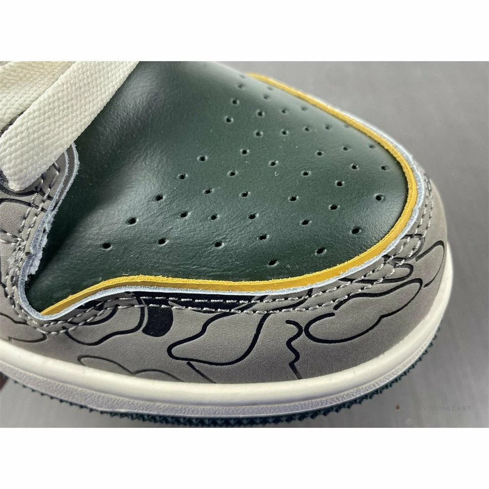 Hypeyourbeast Bape Sta Low Top Sneakers 'Grey Mustard Yellow'