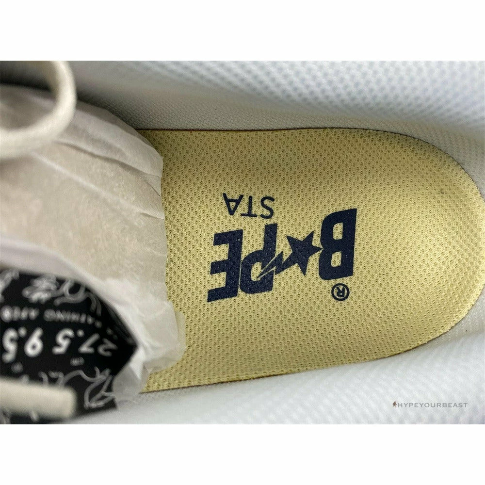 Hypeyourbeast Bape Sta Low Top Sneakers 'Grey Mustard Yellow'