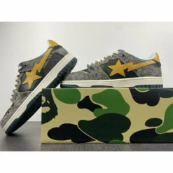 Hypeyourbeast Bape Sta Low Top Sneakers'Grey Mustard Yellow'