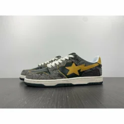 Hypeyourbeast Bape Sta Low Top Sneakers'Grey Mustard Yellow'