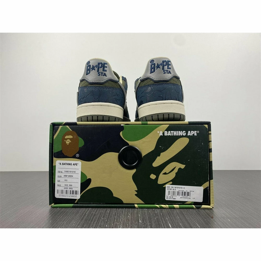 Hypeyourbeast Bape Sta Low Top Sneakers 'Blue Green'