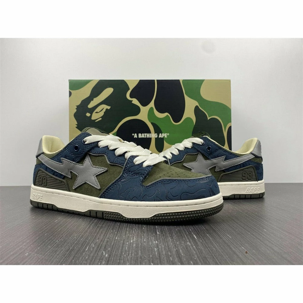 Hypeyourbeast Bape Sta Low Top Sneakers 'Blue Green'