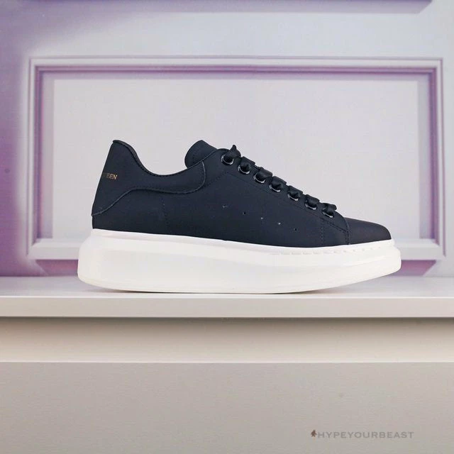 Hypeyourbeast Alexander McQueen Black / White Sole Lace Up Sneaker